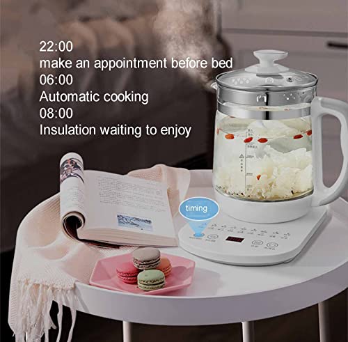 Tetera eléctrica de vidrio borosilicato 1.8L miniatura 6
