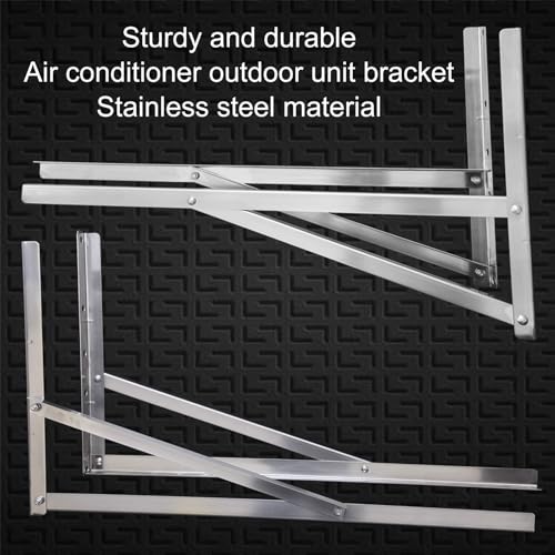 Support climatiseur inox 90x50 cm de qualité supérieure pour unité extérieure