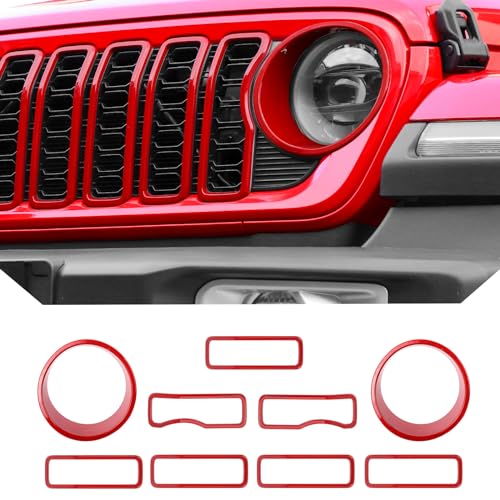 JeCar Grill Inserts for Jeep Wrangler JL JLU 2024 2025+