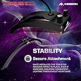 Mission Darts TOR100 Torus 100 | Dart Board LED Folding Portable Dartboard Travel Lighting System (Sand Blasted Black) - Image 5