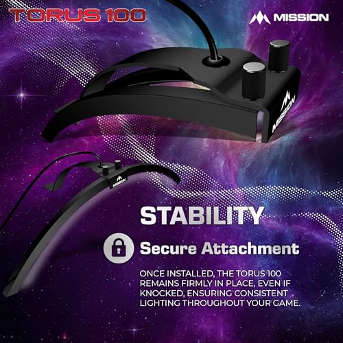 Mission Darts TOR100 Torus 100 | Dart Board LED Folding Portable Dartboard Travel Lighting System - Image 6