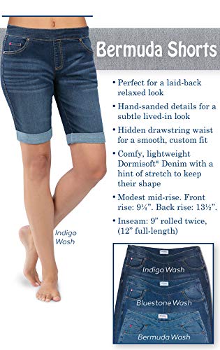 Image of PajamaJeans Bermuda Shorts for Women - Denim Shorts for Women
