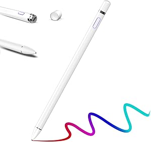 Stylus Pens for Touch Screens, Drawing Stylist Compatible with iPad Generation Air Pro Mini iPhone Galaxy Kindle Fire Surface Android Tablets Phones Alternative Pencil Digital Smart Styluses (White)