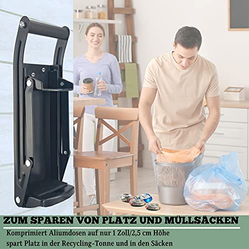 MinliGUY Dosenquetscher, Metall Dosenquetscher Recycling Werkzeug für Aluminium-Getränkedosen und Bierdosen, bis 500ml/330ml/250ml