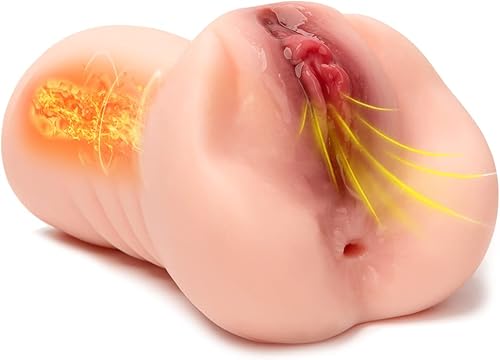 Juguete masturbador masculino de bolsillo realista con vagina realista 3D y ano apretado, muñeca sexual portátil para adultos