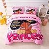 GRAT TIOC Black Girl Magic Comforter Set Queen,Black Girl Bedding Set,Christian Inspirational Little Princess Comforter,God Says I Am Afro Melanin Peekaboo Bedroom Set #1