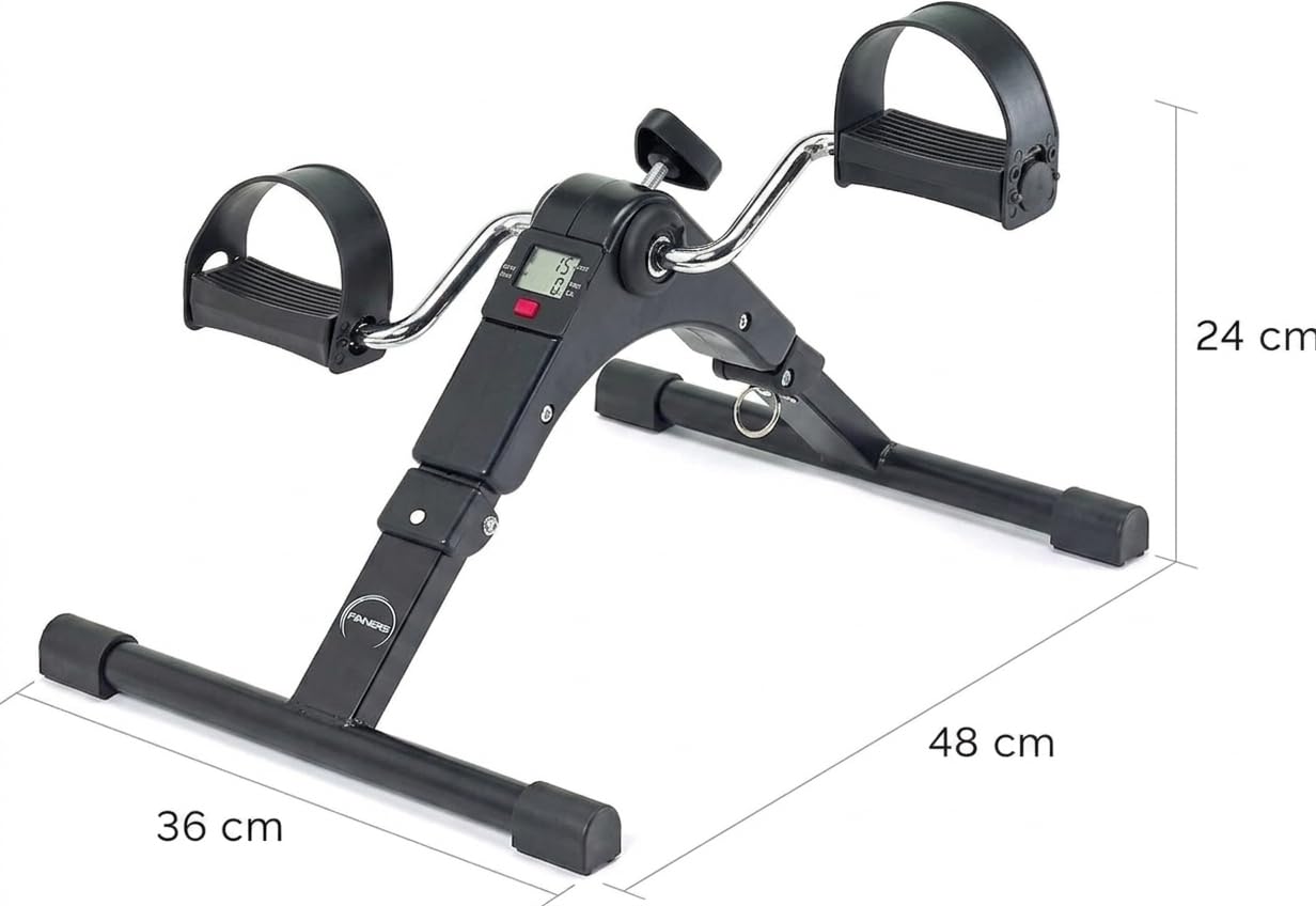Pédales Statiques pour Exercice, Mini Vélo Statique Pliable, Pédaleur Statique, Appareil d'Exercice à Domicile, Pédales pour Personnes Âgées, Pédaleur pour Seniors, Pédalier