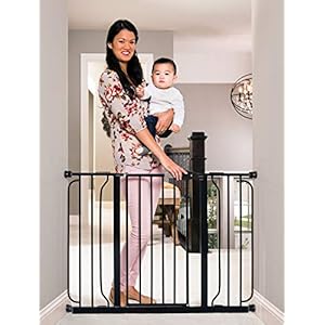 Regalo Easy Step 49-Inch Extra Wide Baby Gate, Includes 4-Inch and 12-Inch Extension Kit, 4 Pack of Pressure Mount Kit…