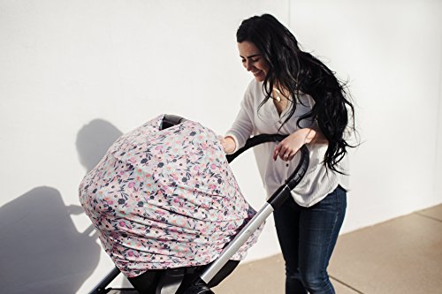 Image of Copper Pearl Nursing Cover for Breastfeeding - Multi-Use Baby Car Seat Cover, Stroller Cover & Breast Feeding Cover Up for Women, Stretchy Breathable High Quality Cover for Boy or Girl, Morgan