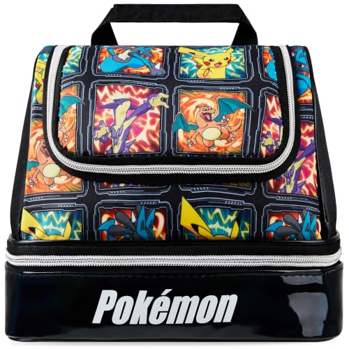 Get Trend Pokemon Insulated Lunch Bag with Dual Compartments for School