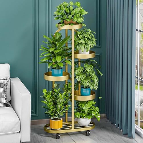 Support à plantes en métal étagère pots de fleurs intérieur et extérieur