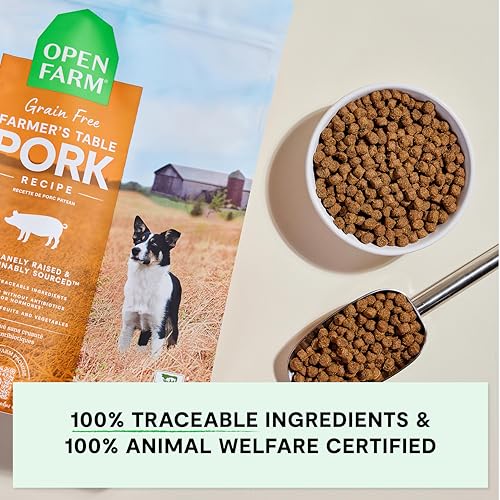 Open Farm, Grain-Free Dry Dog Food, Complete & Balanced Kibble, Sustainably & Ethically Sourced Ingredients, Non-GMO Veggies & Superfoods to Support Overall Health, Pork Recipe, 11lb Bag - Thumbnail 5