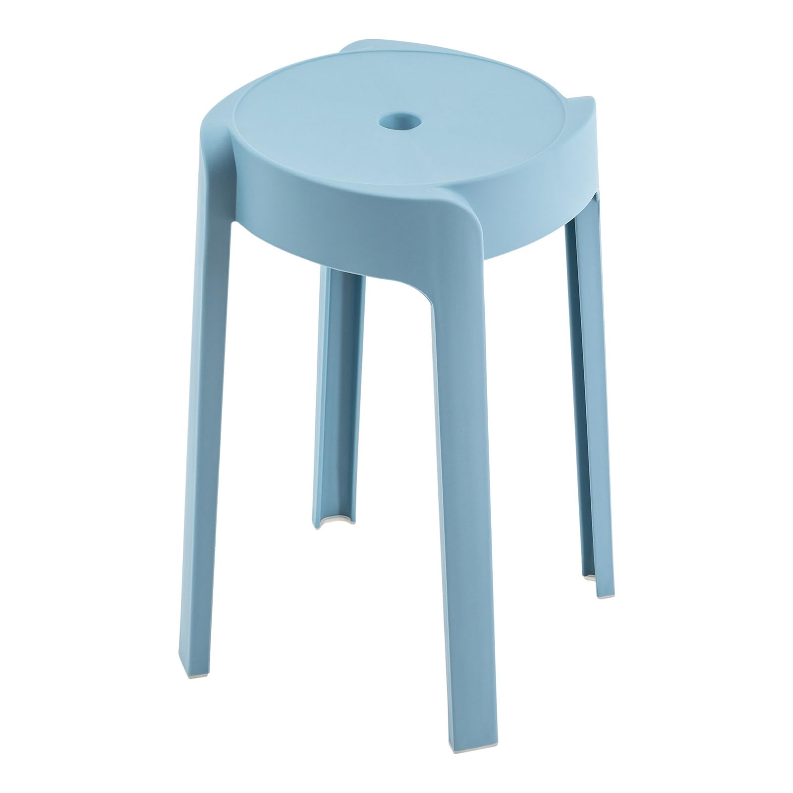 18-Inch Plastic Stacking Stools, 5-Pack – Backless Bar Stools For Kids, Classrooms, Home (Multi-Color)
