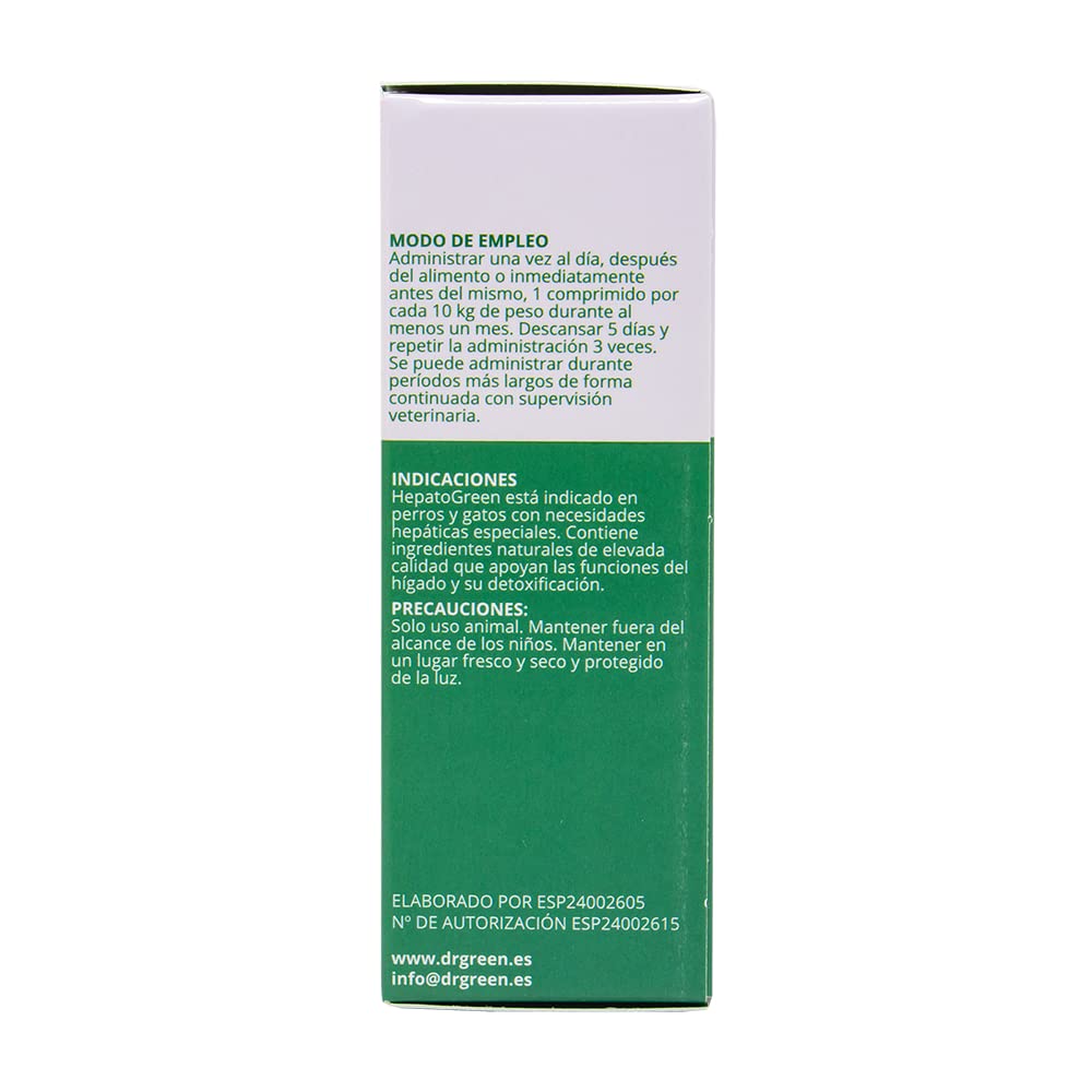 DRASANVI - DR Green HEPATOGREEN - Apoyo a la Salud hepática - SIN Gluten - 48 Comprimidos
