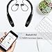 Etpark Bluetooth Headphone, Wireless Neckband Headset Stereo Noise Canceling Neck Hanging Earbuds Music Earphones with Mic Hands Free Call Sports/Running/Driving Magnetic Neckband Unique Cool Design
