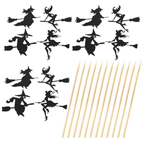 Vosarea 16 PeÃ§as de Bolo de Halloween Escolhe Bruxa Cupcake ChapÃ©us de Coco de Festa Enfeites de B