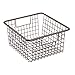 mDesign Farmhouse Metal Wire Storage Organizer Bin Basket Holder with Handles - for Home, Office Supplies, Desk, Paper, Colored Pencils, Markers, Tape, Folders, Notepads - Medium, 4 Pack - Bronze