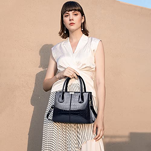 Bolso de mujer Nicole & Doris de cuero patentado miniatura 2