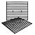 Hongso 15" Matt Cast Iron Cooking Grates for Broil King 986557, 945587, 94644, 94647, Crown 10, 20, 40, 90, Signet 20, 70, 90, Broil-Mate, Sterling Grill, 38170121, 10225-T436, PCD362, Set of 2