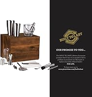 Vista 8 de PICNIC TIME NFL Madison Acacia - Juego de herramientas de barra de mesa, kit de camarero con soporte, juego de accesorios de bar