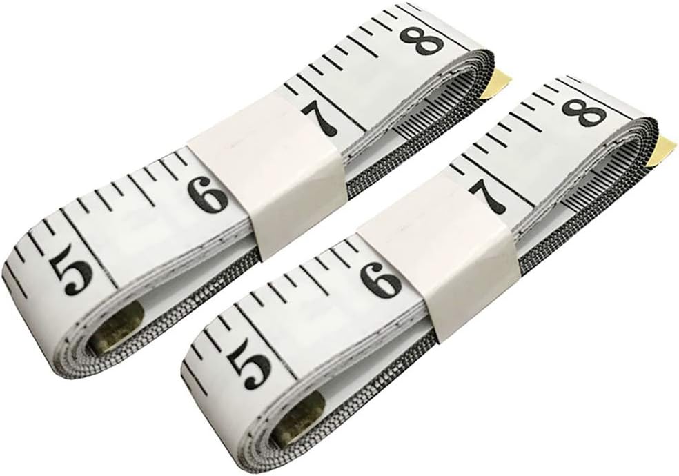 79 Inches/200cm Soft Tape Measure,Pocket Measuring Tape for Body Sewing Tailor Cloth Measurement,White 2-Pack