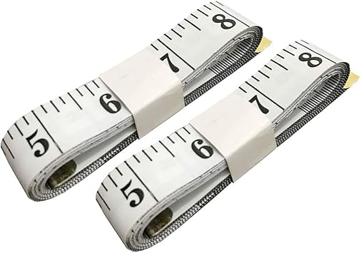 79 Inches/200cm Soft Tape Measure,Pocket Measuring Tape for Body Sewing Tailor Cloth Measurement,White 2-Pack