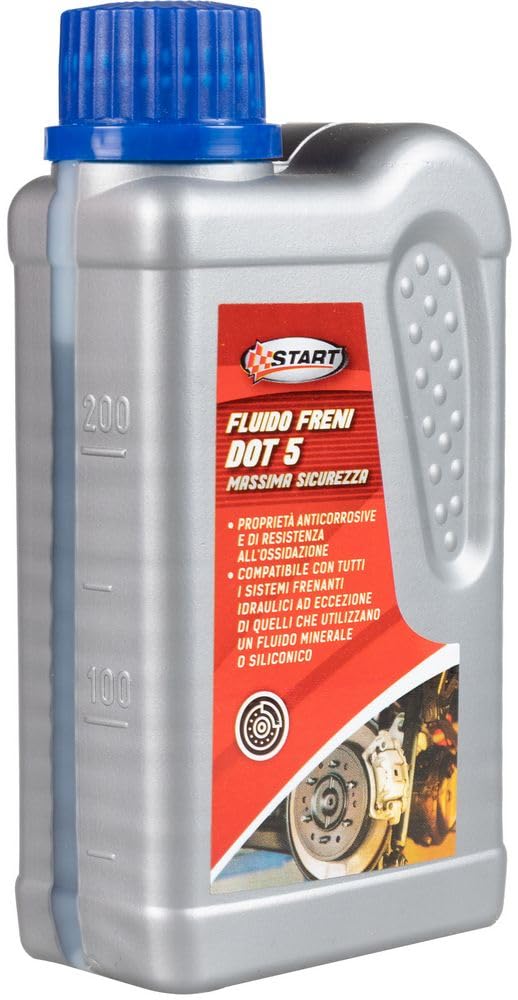 Start Fluido Freni Auto DOT 5 anticorrosivo, Resistente all'ossidazione Contiene 250ml