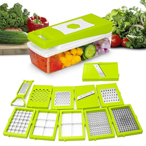 See full amazon price history chart for Rylan 12 in 1 Multipurpose Chopper, Fruits & Vegetable Cutters, Grater Peeler Chipser, Unbreakable Food Grade Body, Easy Push to Clean Button Slicer Dicer, Chopper for Kitchen (Green, Plastic) Rylan 12 in 1 Multipurpose Chopper, Fruits & Vegetable Cutters, Grater Peeler Chipser, Unbreakable Food Grade Body, Easy Push to Clean Button Slicer Dicer, Chopper for Kitchen (Green, Plastic) (B0DCSHLQ59) Amazon Price History, Amazon Price Tracker
