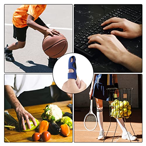 Savita 2Pcs Finger Splints, Composite Cloth Trigger Finger Splints Finger Brace For Broken Finger Protection Pain Relief Fingers Straightening (Blue, All-Inclusive) #TOP5