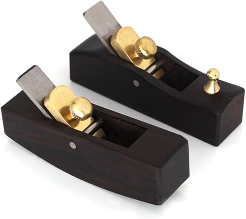 Juego de 2 cepilladoras de cuero de madera, suela curvada plana, cuchillo de seguridad para esquiadores