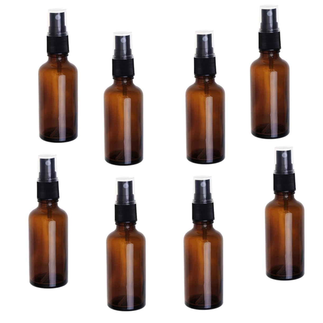 Braune Glas Sprühflaschen 50ml Wiederbefüllbar für Weihachten Party
