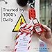 TRADESAFE Lockout Tagout Tags - 10 Danger Do Not Operate Tags with 10 Zip Ties, Premium 32 mil Vinyl, OSHA Compliant Loto Tags for Lock Out Tag Out, Out of Service, Electrical Equipment Repair