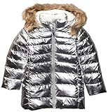 Amazon Brand - Spotted Zebra Girls' Toddler Long Puffer Coat, Silver Metallic, 2T
