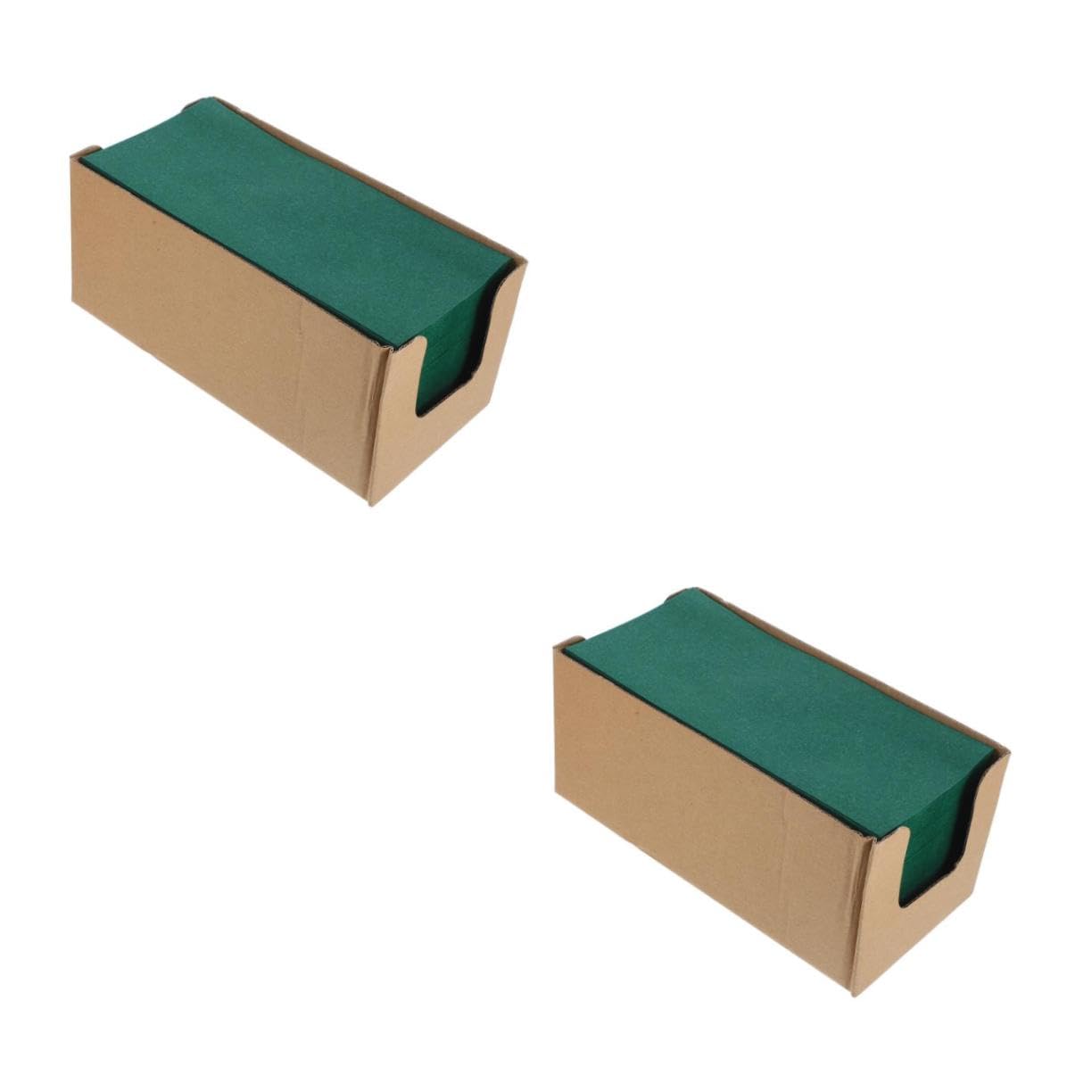 Cabilock 2 Series Servilletas Desechables Verde Para Eventos Toallas Para Invitados Prácticas Y Elegantes Para Bodas Recepciones Y Fiestas 50 Piezas*2