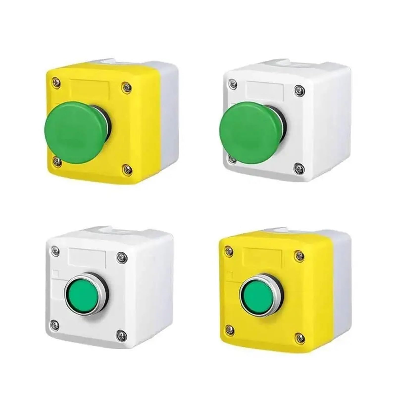 Bouton poussoir momentané à réinitialisation automatique, trou 1P, démarrage/arrêt