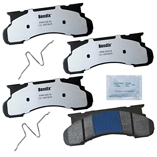 Image of Bendix Fleet Metlok MKD120FM Semi-Metallic Front Brake Pads for Select Models Ford E-250 Econoline, Econoline Club Wagon, E-350 F-250, F-350, P-350