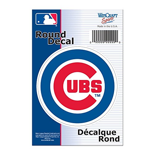 MLB Chicago Cubs WCR68022091 Round Vinyl Decal, 3