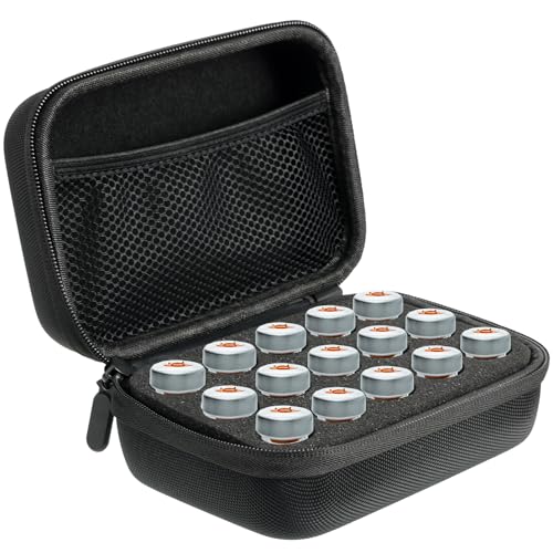 AIHSUMC Insulin Fridge Holder Storage Case, Insulin Vial Protector Holder Safe Insulin Cooler Travel Case Organizer fits Standard 10ml U-100 Vials, Insulin Vial Storage Box with15-Slot(Only Case)