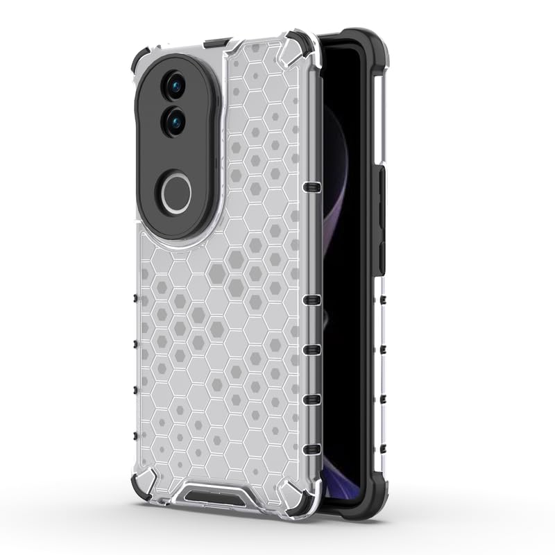 Image of Plastic Bumper Back Case Cover for Vivo V50 / V50e / Vivo T4R (5G) (Transparent)
