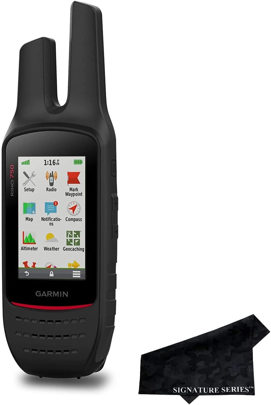 Garmin Rino 750 Rugged Handheld GPS/GLONASS Navigator and 2-Way Radio with Signature Series Cloth : Electronics