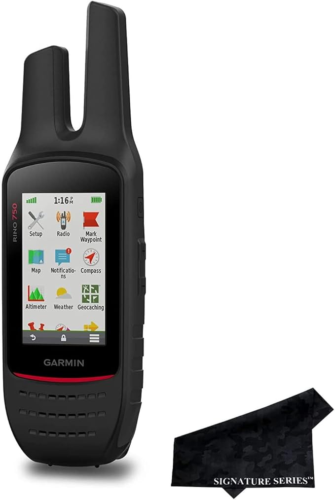 Garmin Rino 750 Topo Maps Garmin Rino 750 Rugged Handheld Gps/Glonass Navigator And 2-Way Radio With  Signature Series Cloth : Electronics