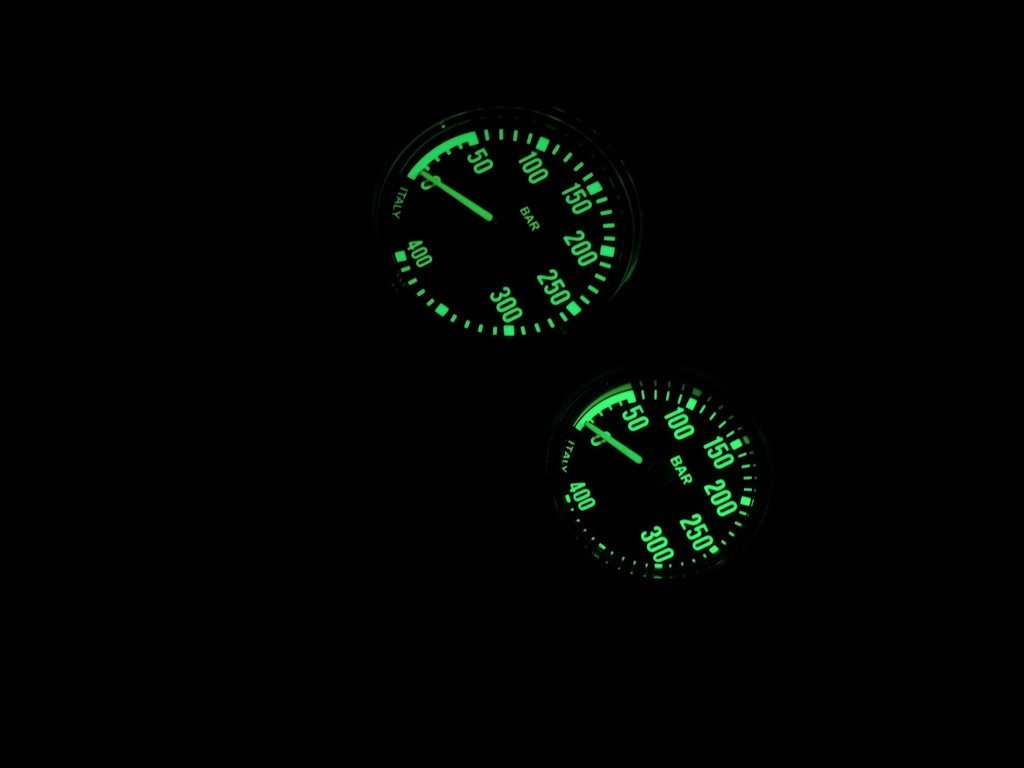 Sunline Finimeter Pressure-Gauge "New-Military" 52 od. 63 mm Metallgehäuse
