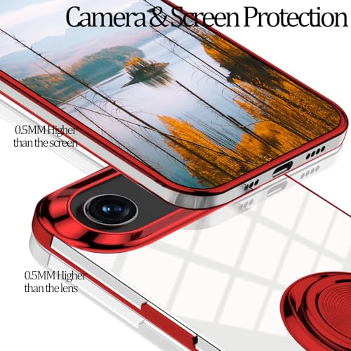 Coque iPhone 17 Air silicone rouge transparent de précision