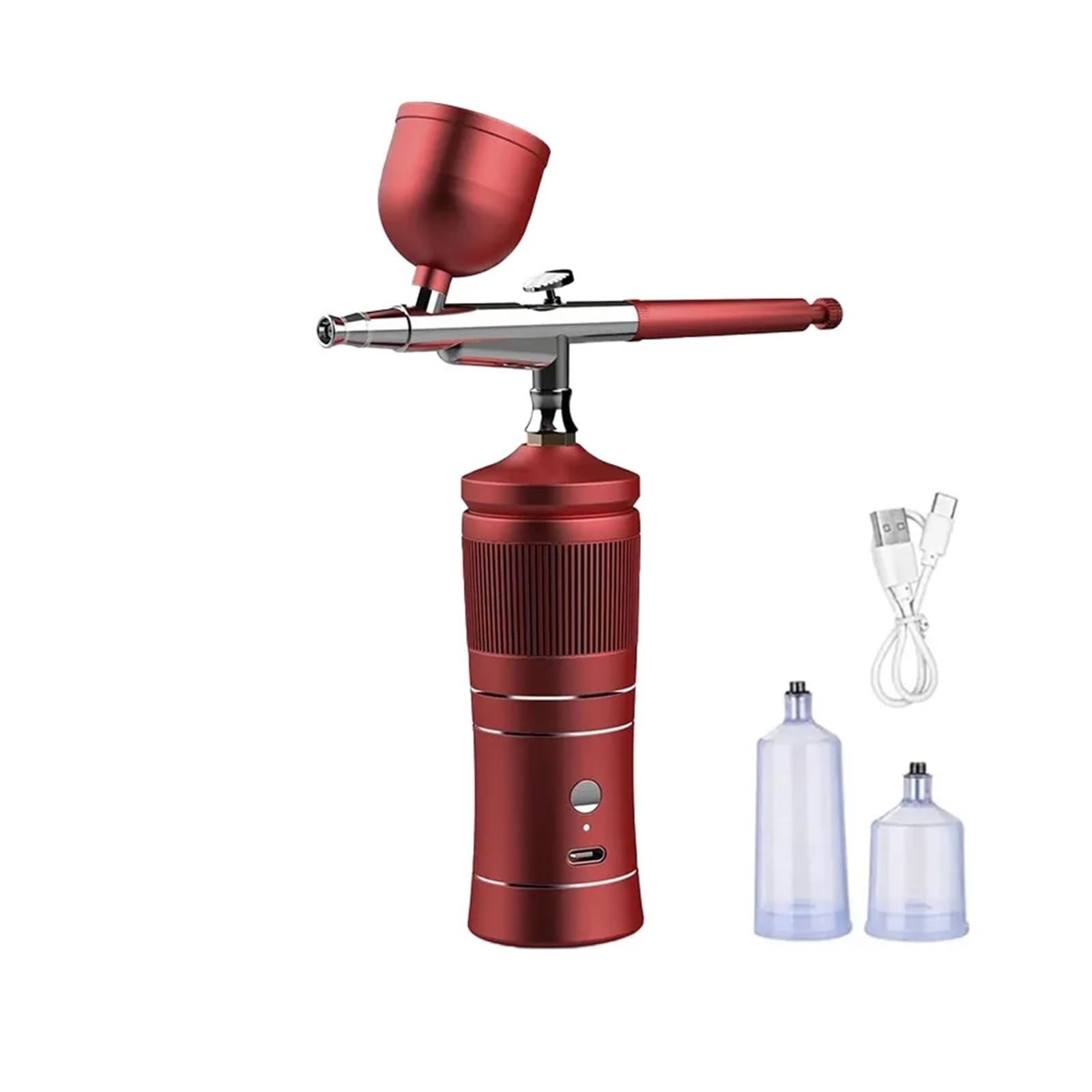Kit compresseur aérographe rechargeable avec pistolet pulvérisateur à eau et peinture