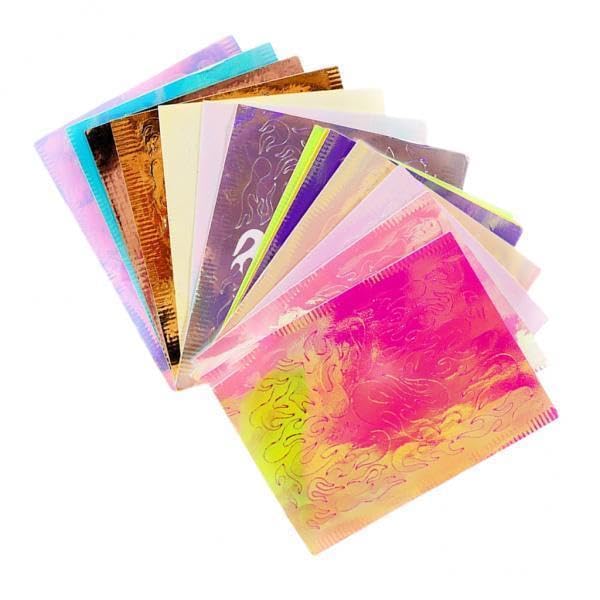 Bnf® 2x16Sheets Nail Art Tips Sticker for Nails Decoration DIY Design Flame Model Health & Beauty Nail Care Manicure & Pedicure Nail Art Accessories-image-23