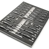 Zehn Tools 21 Piece Heavy Duty Screwdriver Phillips, Slotted & Torx Set in Foam Tool Box Tray