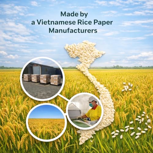 image for TANISA Rice Paper Wrappers for Spring Rolls, 2 Packs 76 Sheets – Vie