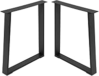 Vista 14 de TC-HOMENY Patas de mesa de 16 pulgadas tipo X de metal para banco, juego de 2 patas de mesa de centro de comedor DIY