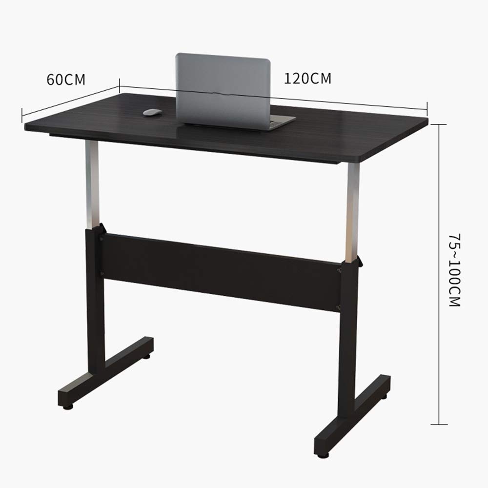 mesas Plegables Equipo Portátil Soporte Ajustable Elevable Escritorio del Ordenador Portátil Tabla Solape Lateral de Cama Sofá Enfermería Hospitalaria de Lectura Comer - Negro