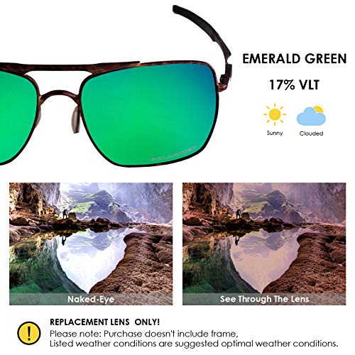 Image of BLAZERBUCK Anti-salt Polarized Replacement Lenses & Nose Piece for Oakley Deviation OO4061 Sunglass